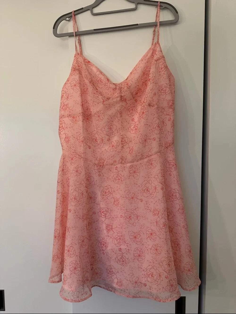 Urban Outfitters Pink Floral Slip Mini Dress - Picture 3 of 5